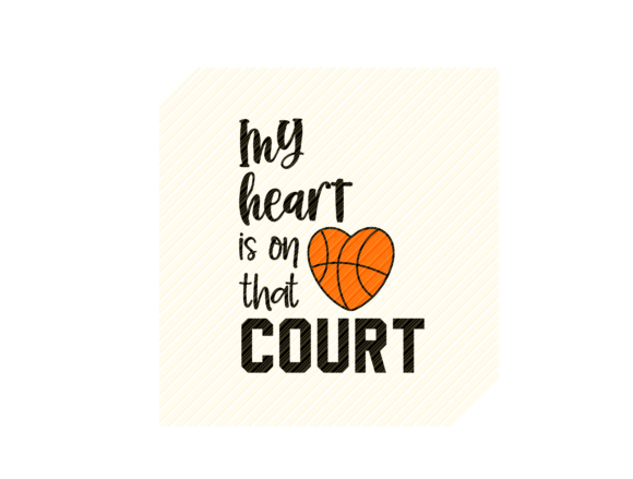 Basketball Heart T-shirt Quote Graphic