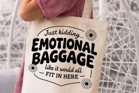Emotional Baggage SVG, Tote Bag Svg