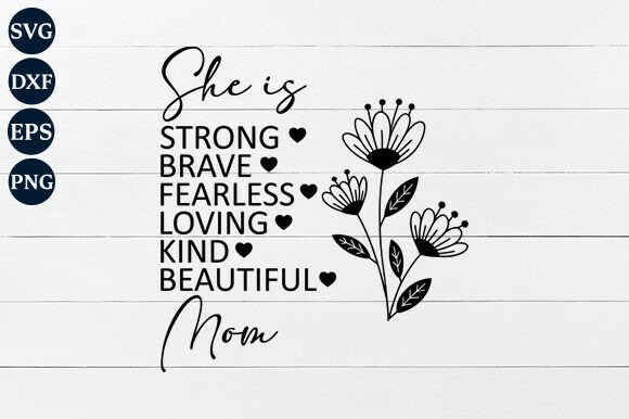She is Mom SVG: A Heartfelt Embroidery Design for Real Projects