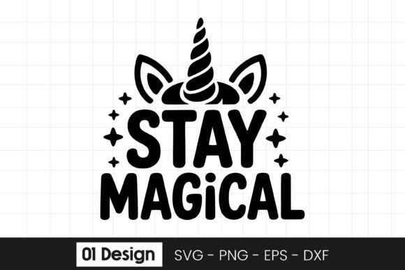 Stay Magical Unicorn Inspirational Quote Embroidery Design Review